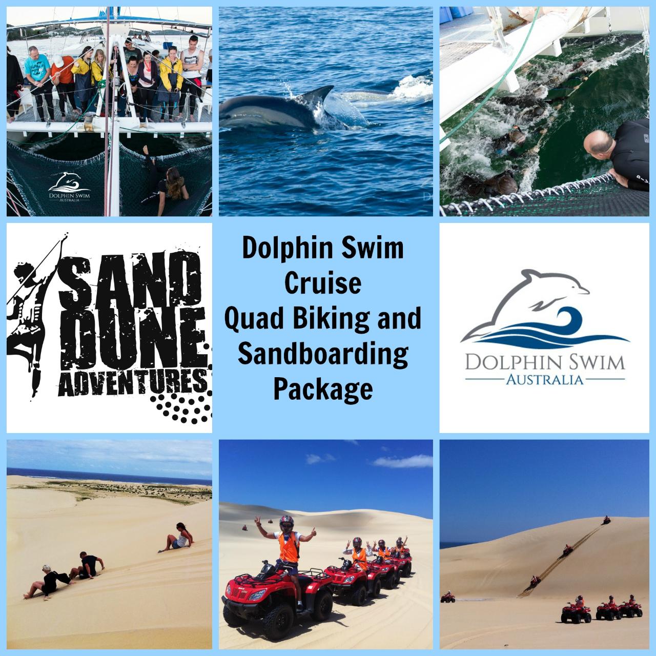 Swim with the Dolphins , Quad Bikes & Sandboarding Package